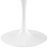 Tulip Table Dining / 60" Round / Faux Marble / White Base - 60"W x 29.5"H