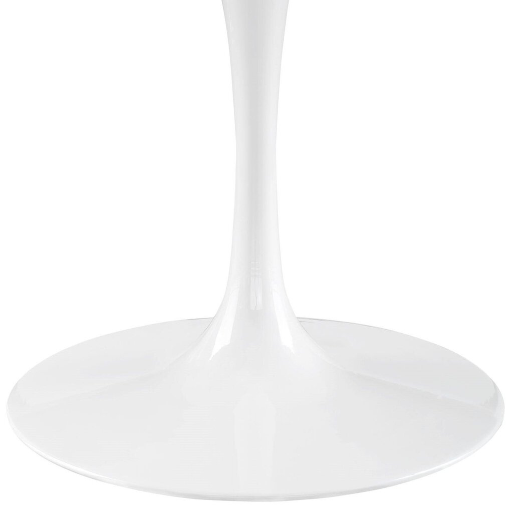 Tulip Table Dining / 60" Round / Faux Marble / White Base - 60"W x 29.5"H