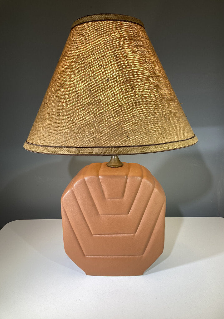 Art Deco Desert Table Lamp - 28"Hx18.5"Dx18.5"W