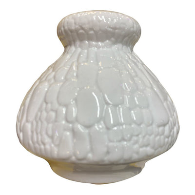 West German Vintage White Reptile Skin Glaze Vase by AK Kaiser (RARE)
