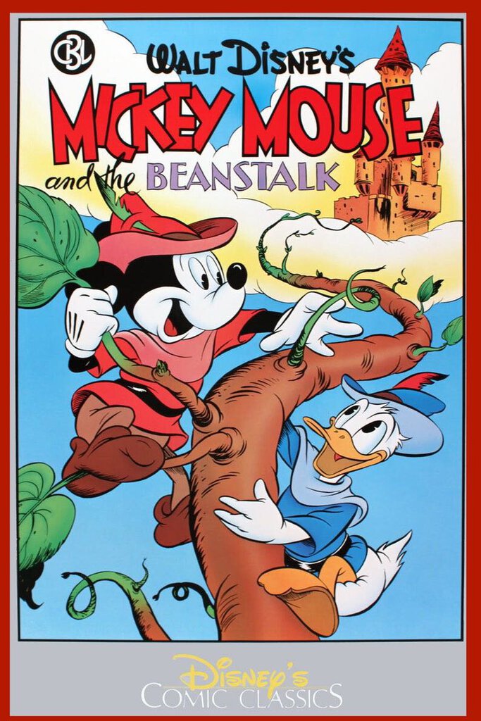 Disney's 'Mickey & The Beanstalk' 1987 Comic Classics Framed Poster