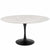Tulip Table Dining 60" round / faux marble / black base