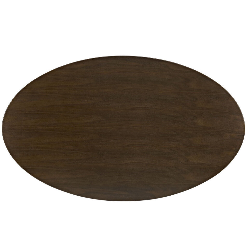 Tulip Dining Table 78" Oval Walnut