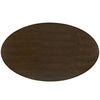 Tulip Dining Table 78" Oval Walnut