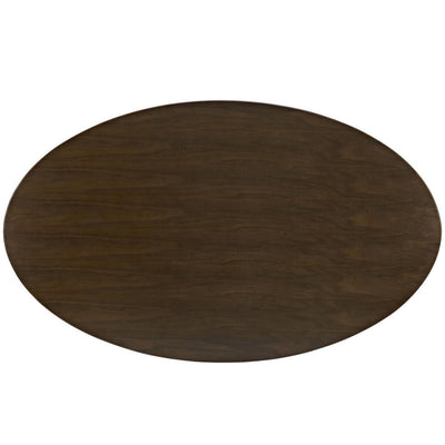 Tulip Dining Table 78" Oval Walnut