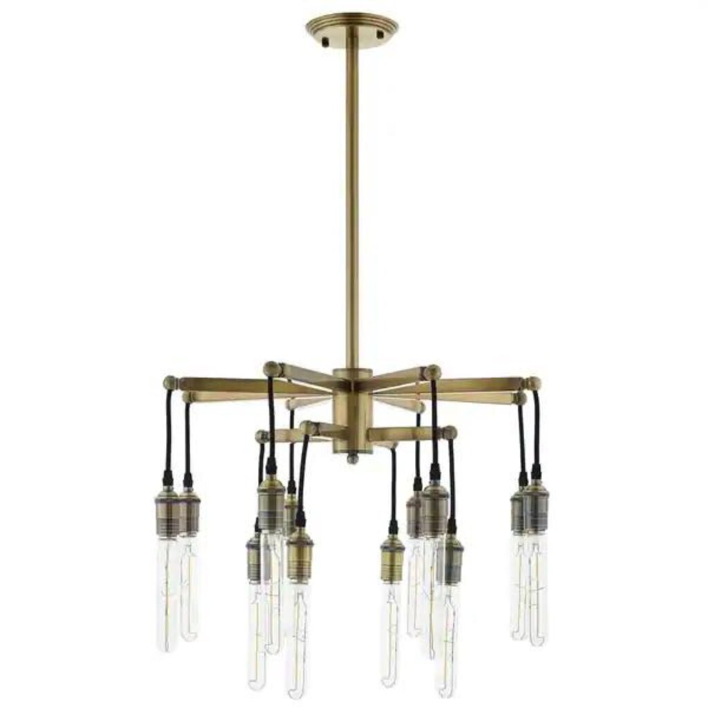 Nautilus Aged-Brass Chandelier