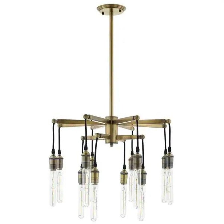 Nautilus Aged-Brass Chandelier