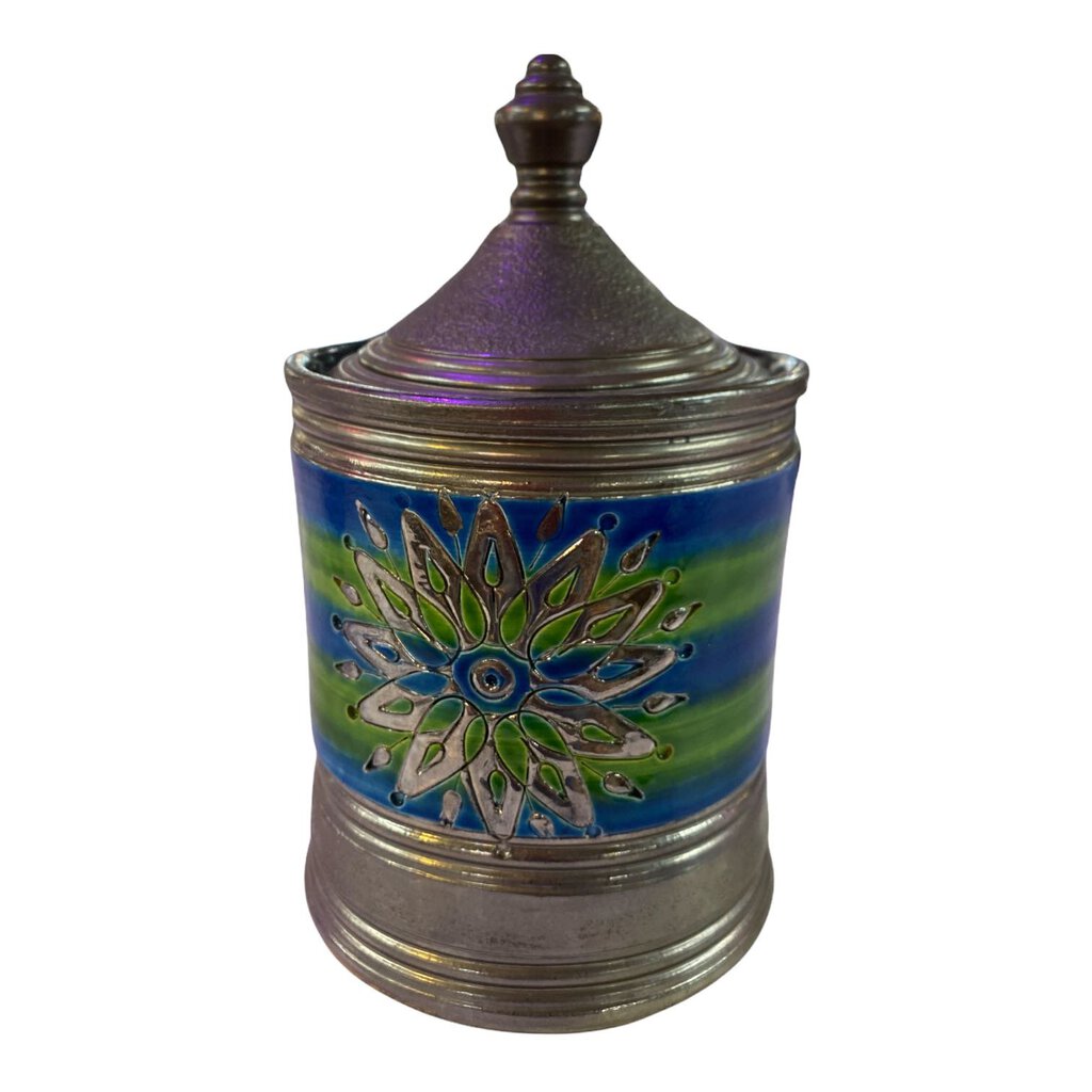 Bitossi-Netter Blue Green Covered Jardinare