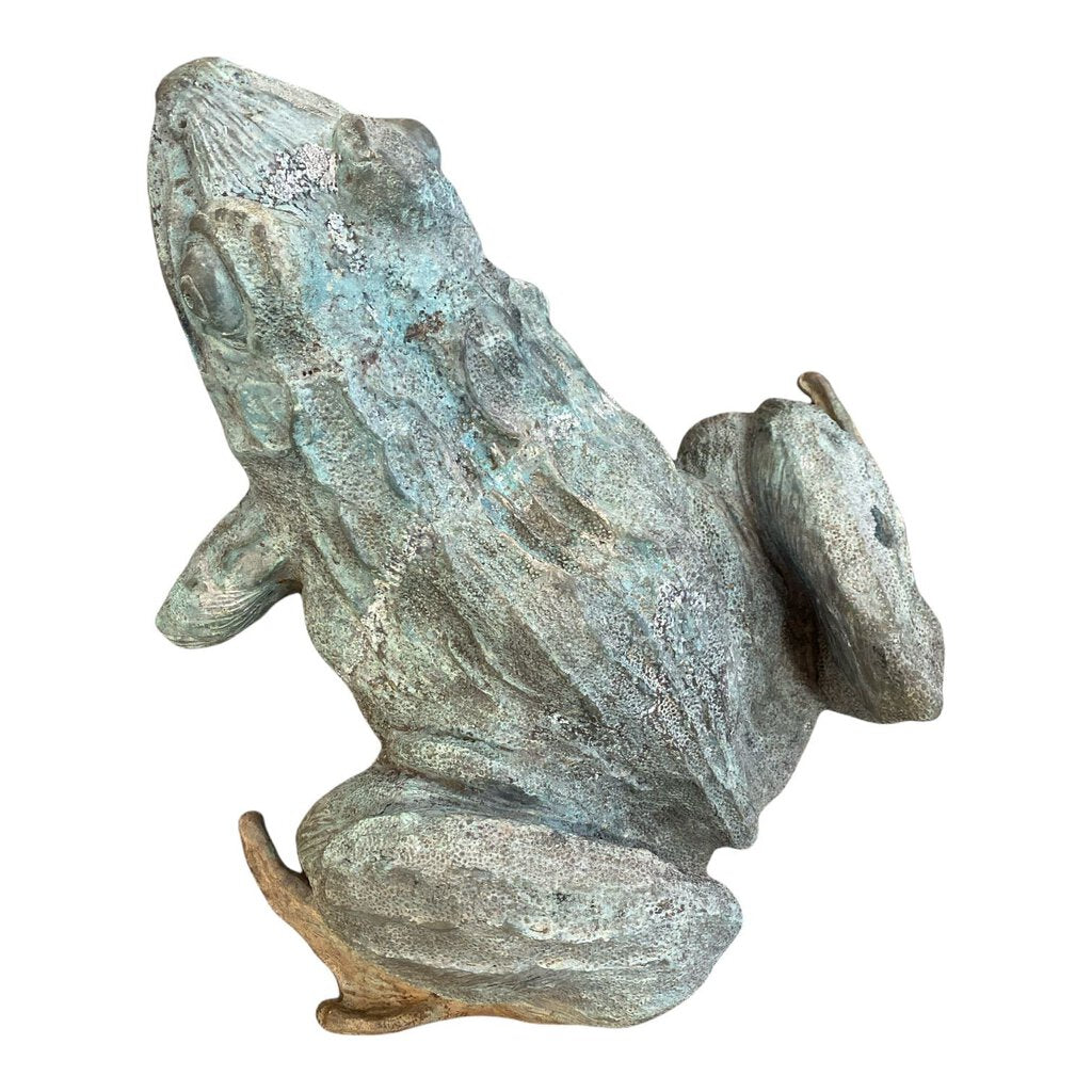 Large Bronze Toad Fountain Frog