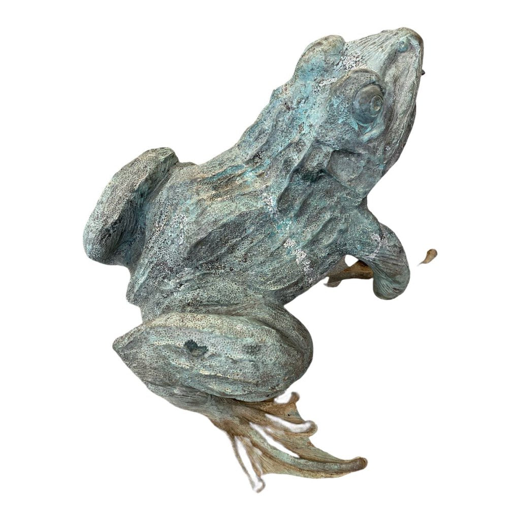 Large Bronze Toad Fountain Frog