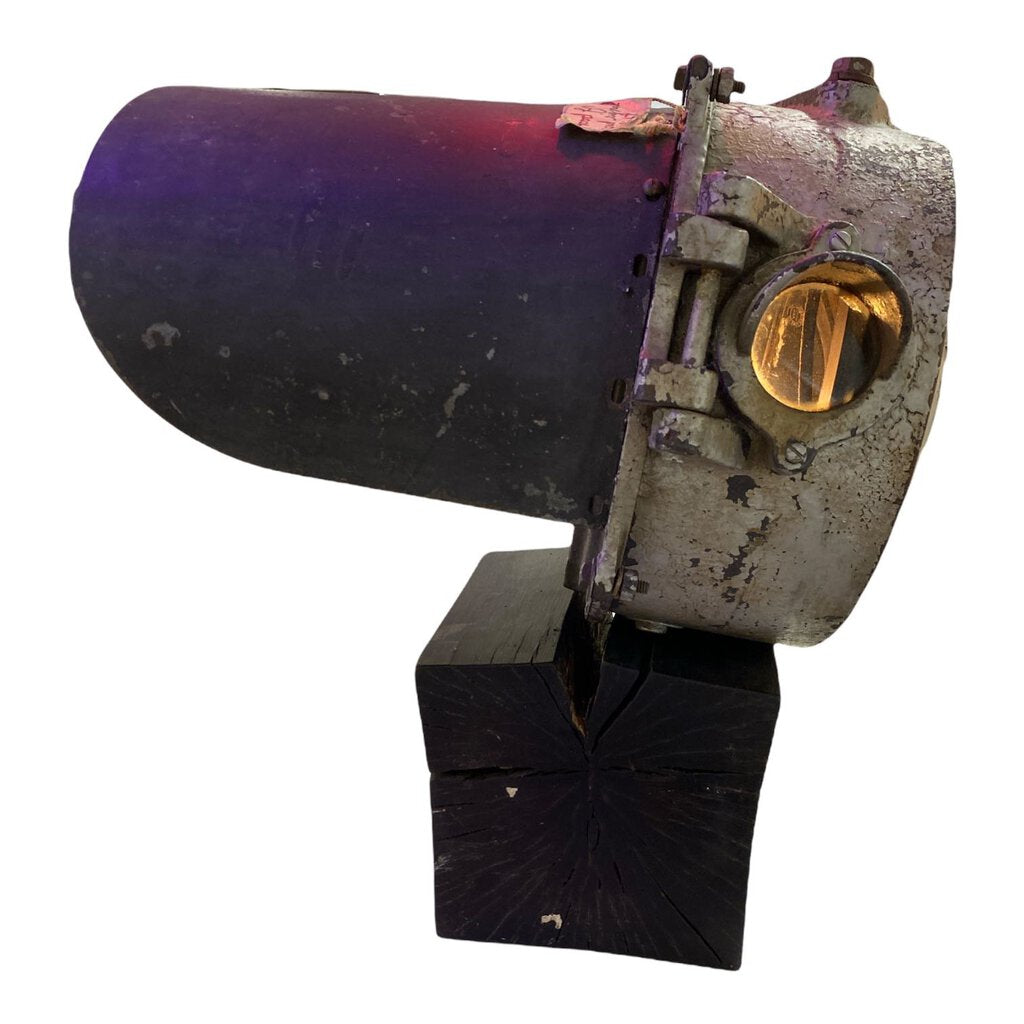 Vintage Railroad Red Signal Light - 19.75"Hx16"Dx13.5"W