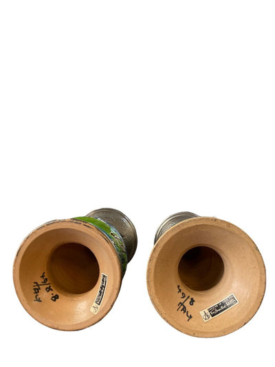 Bitossi Netter Pair of Italian Ceramic Candle Holders (Set of 2)