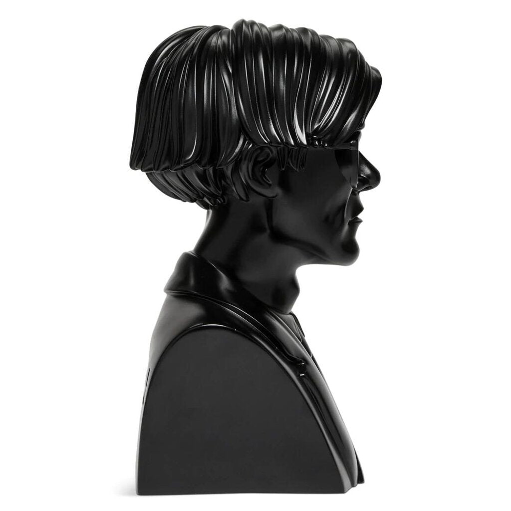 ANDY WARHOL LIMITED EDITION 12" BUST BLACK VINYL ART SCULPTURE