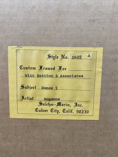 Vintage Triptych 70s Dunes Wall Art by Jack Duganne (Set of 3)