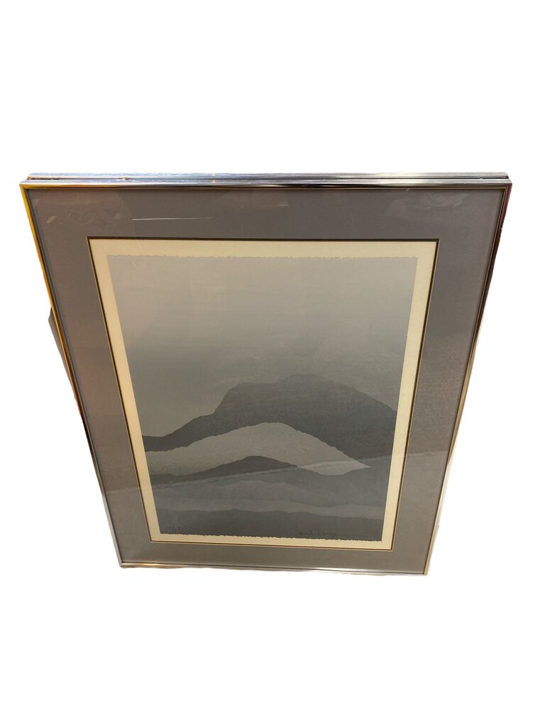 Vintage Wall Art "Blue Horizon" Diptych by Jack Duganne (Set of 2)