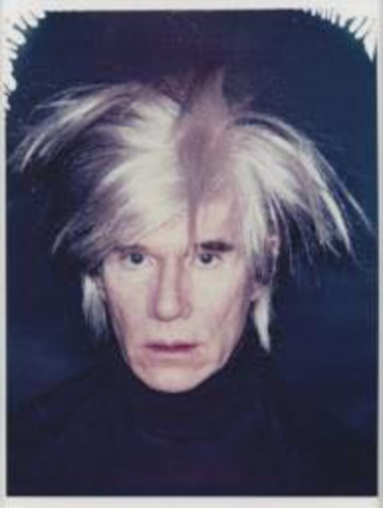 ANDY WARHOL FRIGHT WIG SELF-PORTRAIT 8" MASTERPIECE DUNNY - MONOCHROME EDITION