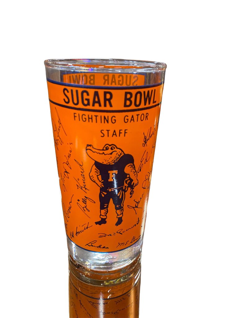 GATORS SUGAR BOWL 1966 MVP DRINK GLASS Set of 6