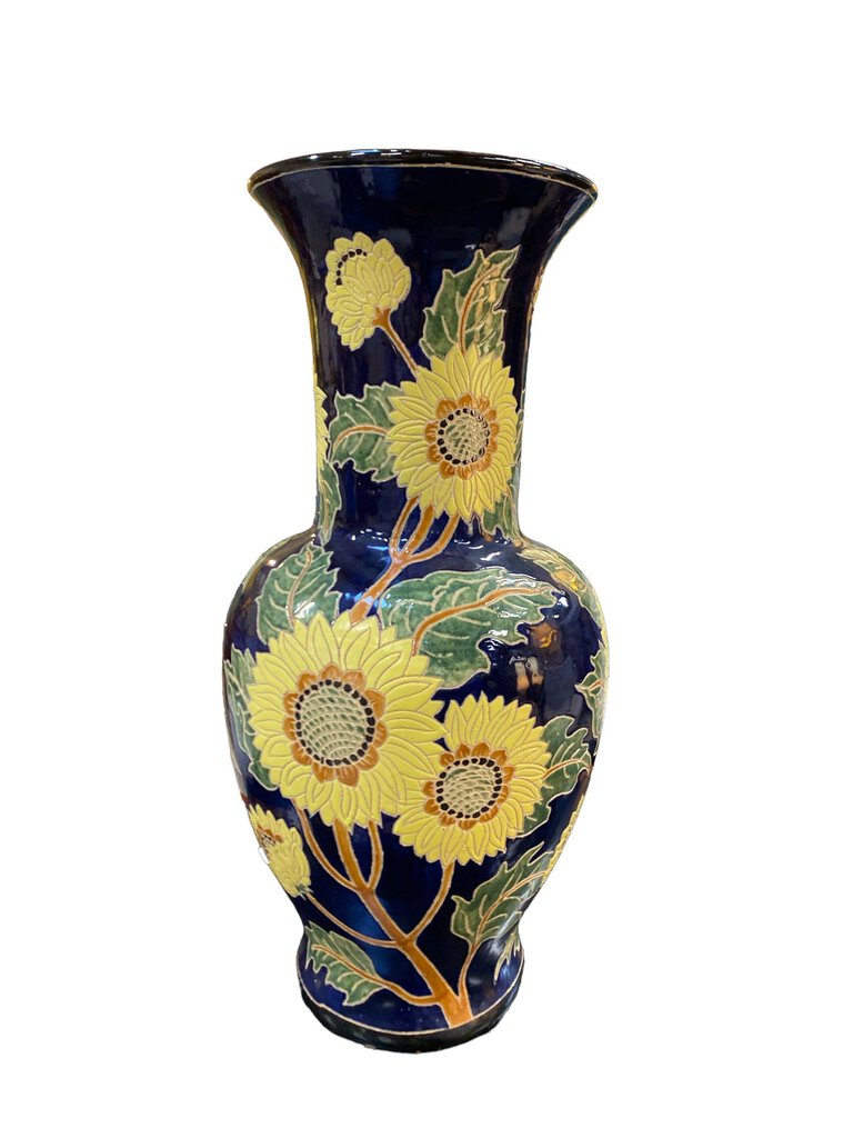 Sunflower Painted Large Vase