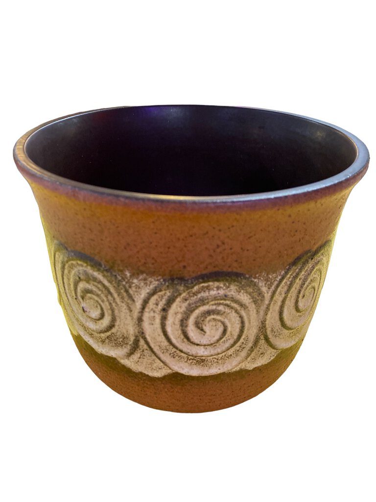 Mid Century Scheurich Flowerpot West Germany Ceramic
