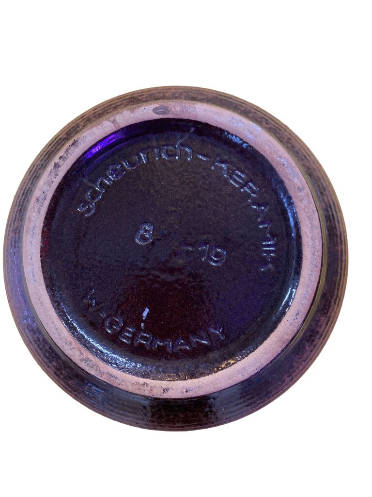 Mid Century Scheurich Flowerpot West Germany Ceramic