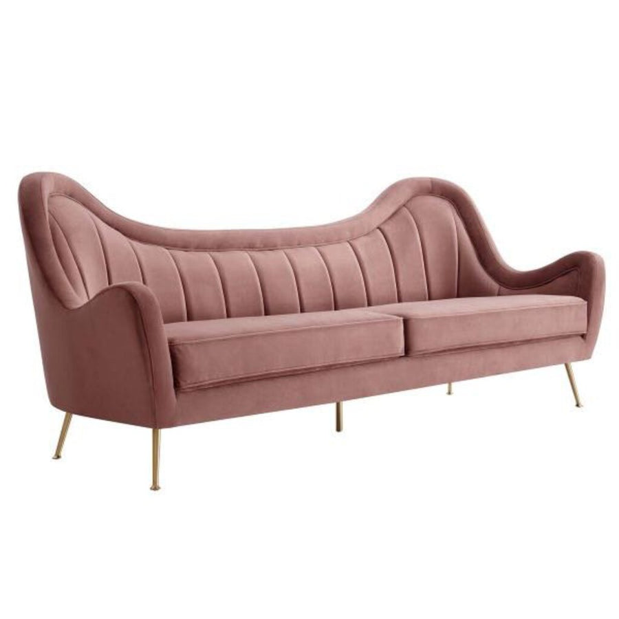 Tracy Channel Tufted Performance Velvet Sofa