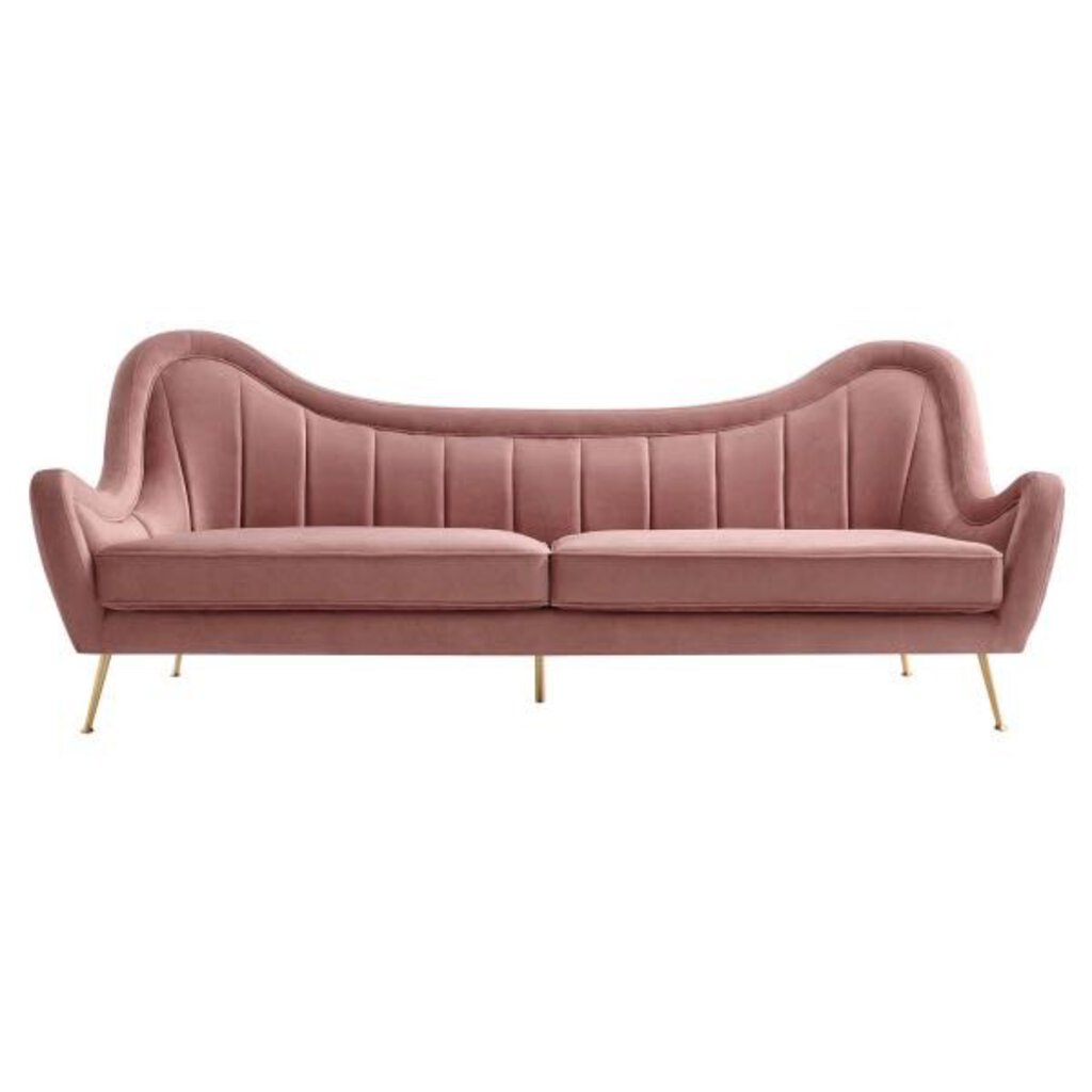 Tracy Channel Tufted Performance Velvet Sofa