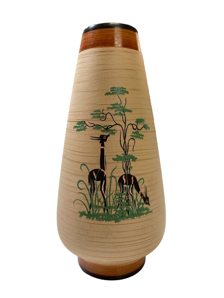 Vintage West German Pottery Vase AFRA HUHR 1385 20