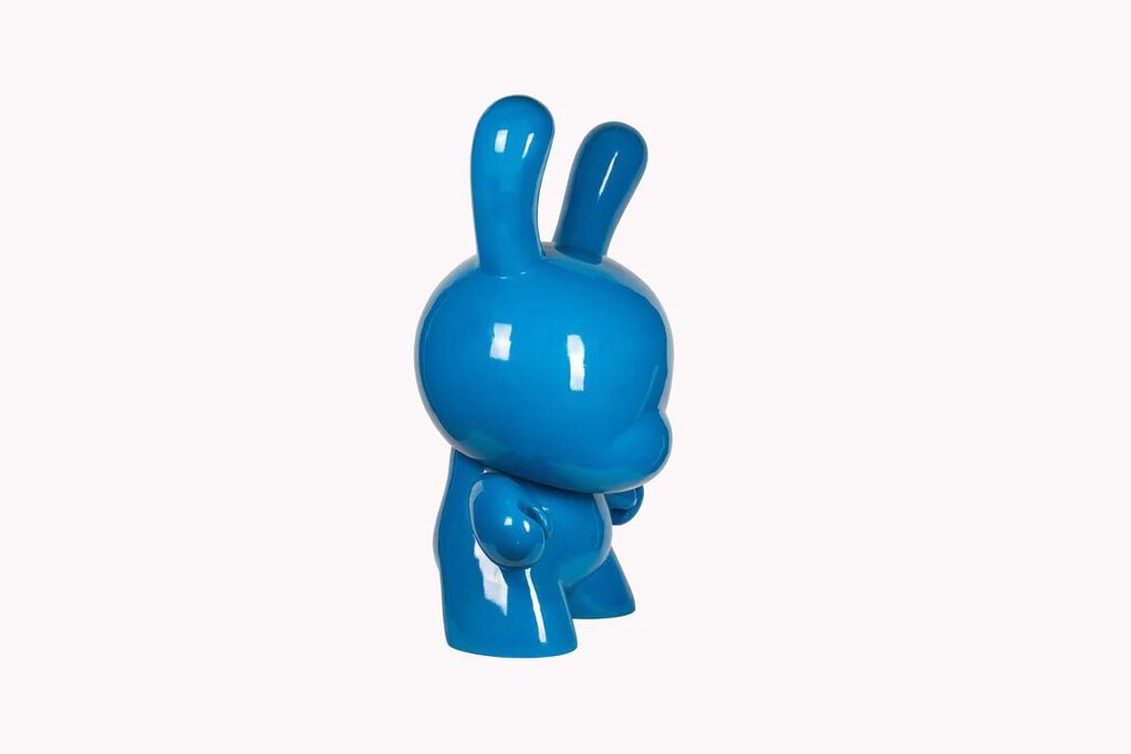 ART GIANT BLUE 4-FOOT DUNNY ART SCULPTURE BY KIDROBOT