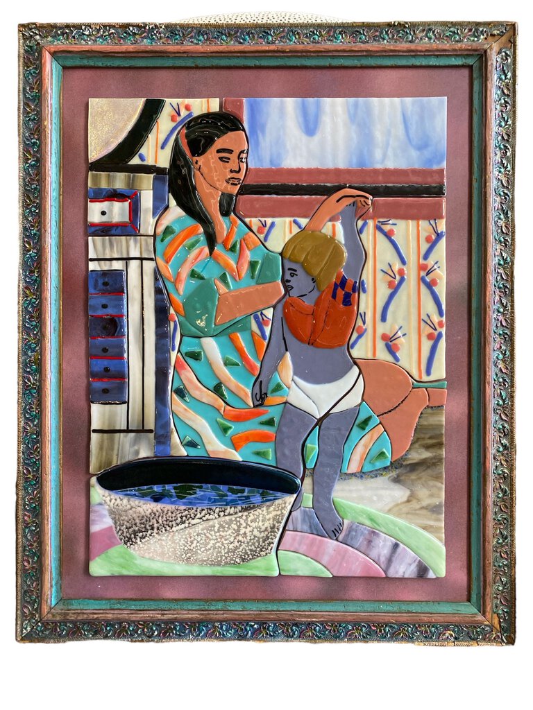 Vintage Wall Art "Before Bathing"