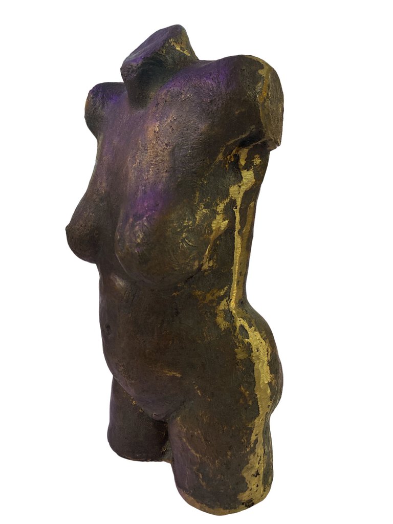 Brass Nude Female Bust