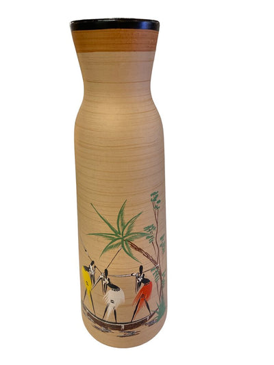 VINTAGE WEST GERMAN POTTERY VASE AFRA HUHR 173 26