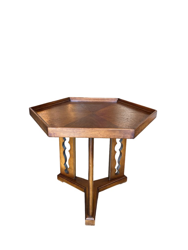 Drexel Walnut Mid Century Modern Side Table