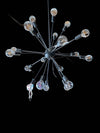 Vintage RH Restoration Sputnik Filament Chandelier Aged Steel Edison Bulbs
