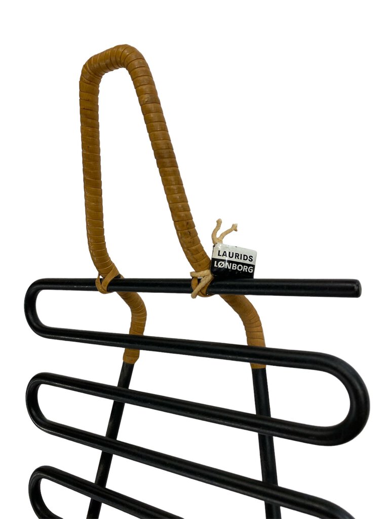 Laurids Lonborg Danish Modern Metal and Raffia Trivot