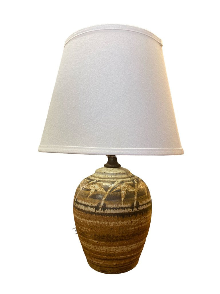 C A Studio Pottery Lamp