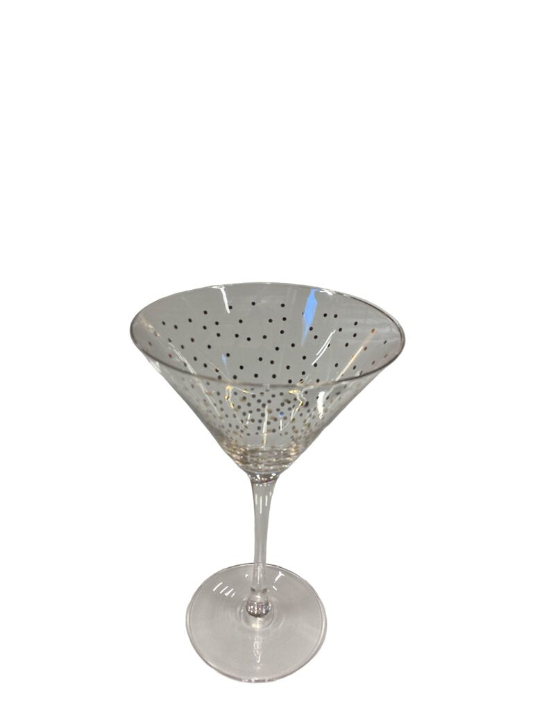 Shimmering Glass Martini Glasses (set of 8)
