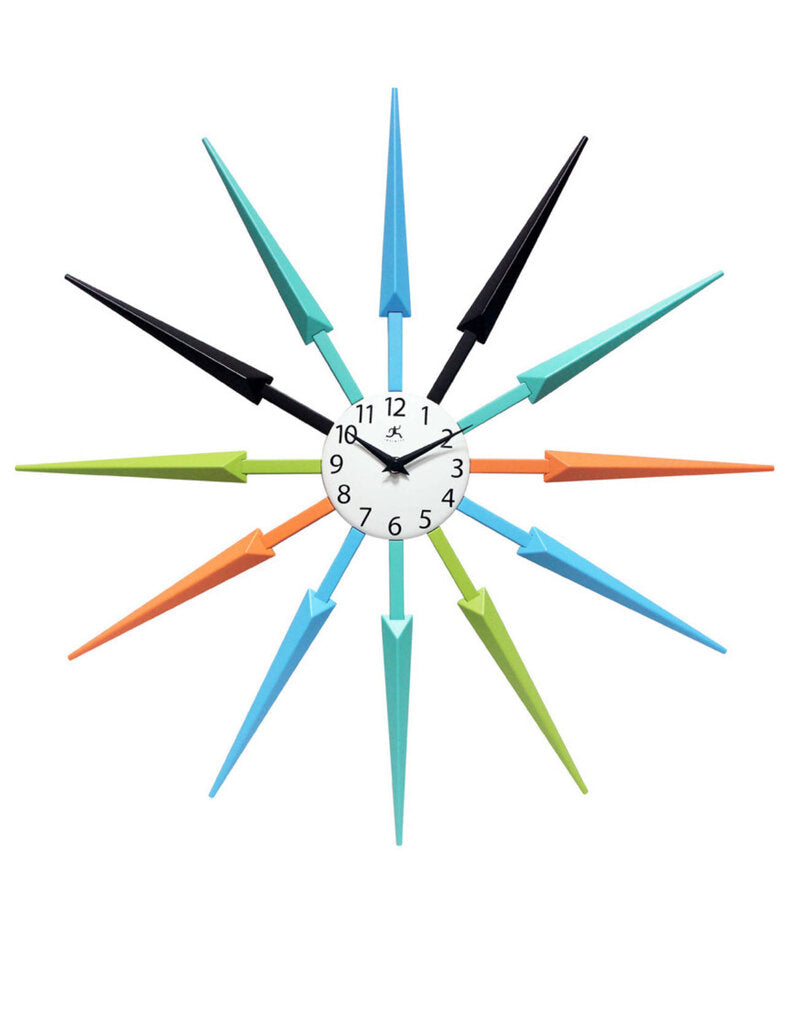 Celeste Sunburst Wall Clock Multi-color