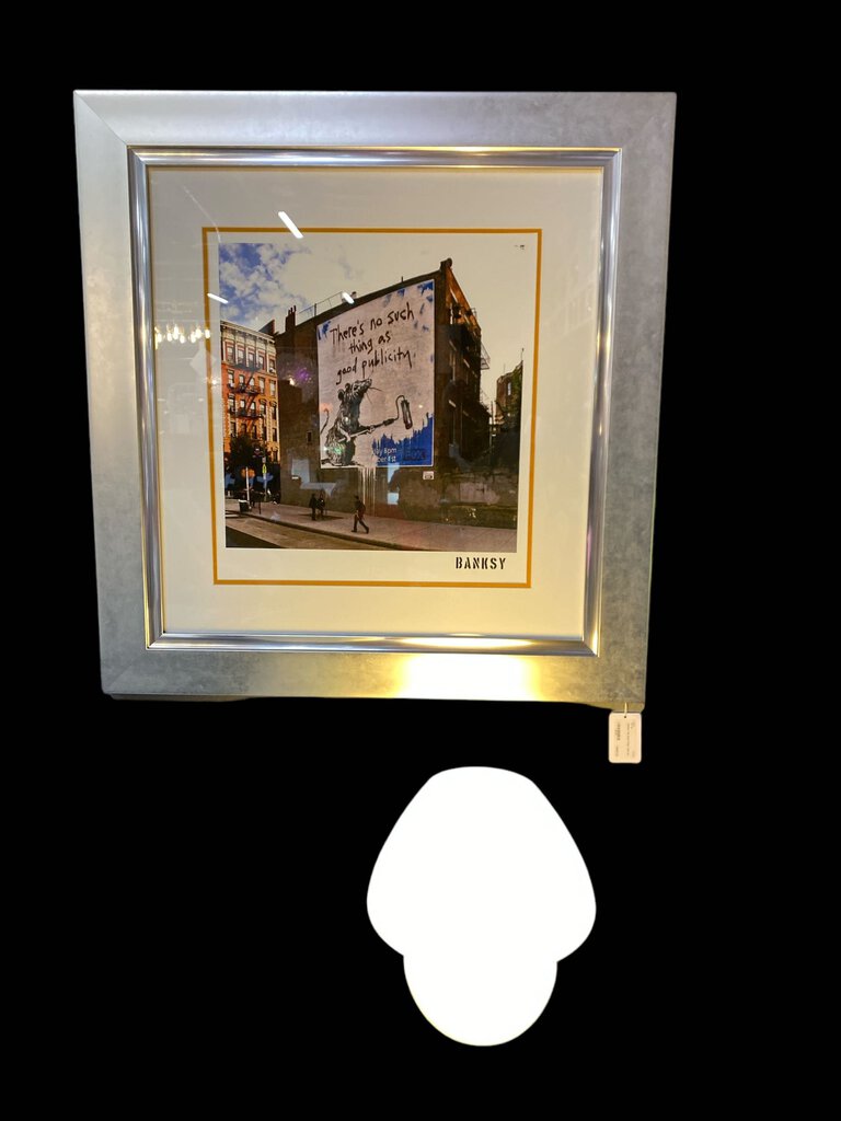 Vintage Pair of Milk Glass Mushroom Lamps (Set of 2) - 10.5"Hx10"Dx10"W x2