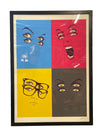 Cmyk Faces Compilation by CranioDsgn framed