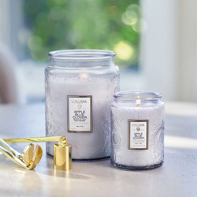 Voluspa Apple Blue Clover 9oz Classic Candle