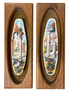 Pair of Mid Century Unique Ceramic Wall Plaques (Set of 2)