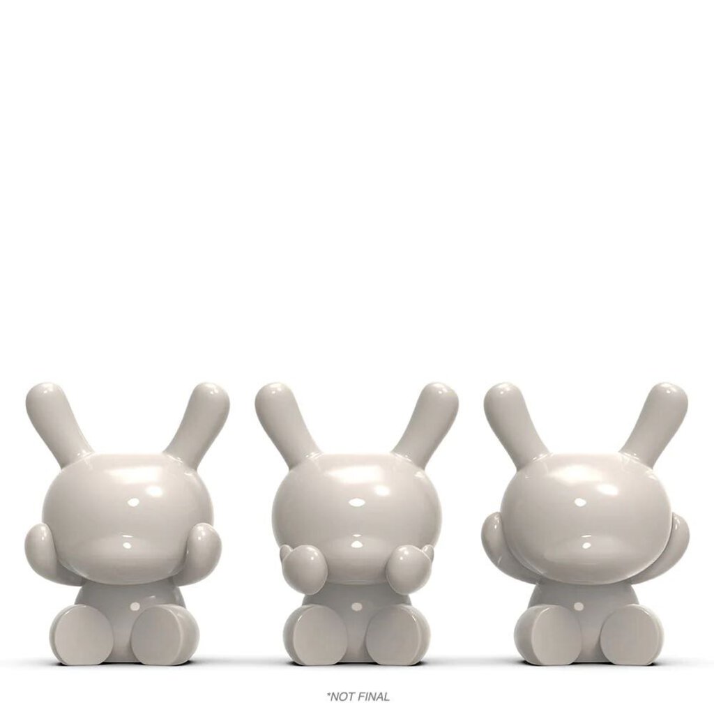 Three Wise Dunnys 5” Porcelain 3-Pack – Blue Mist Crackle Glaze Edition