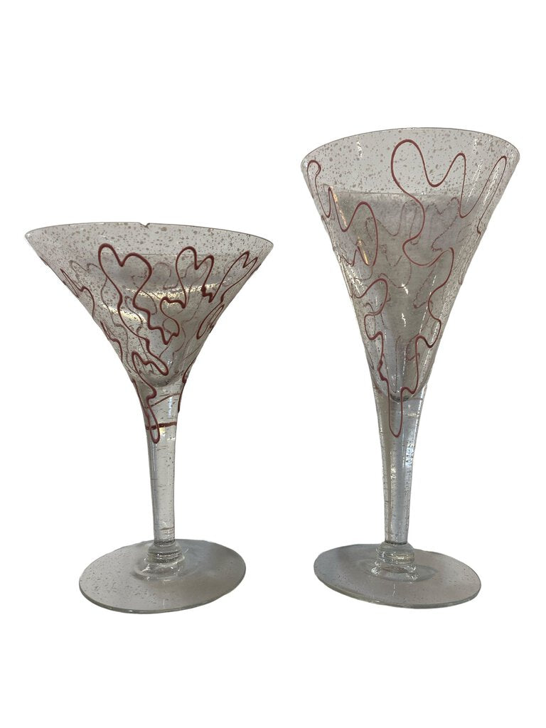 Set of 12 Art Deco Cocktail Glasses