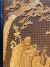 Mid Century 4 Panel Screen Room Divider