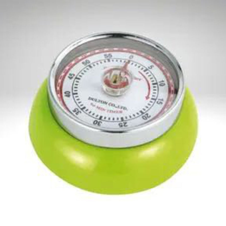 "Retro" Kitchen Timer, Kiwi, 2.75” X 1.25"