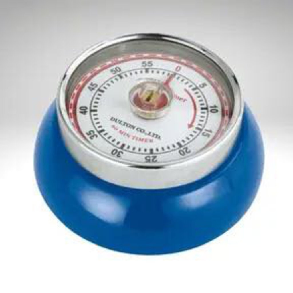 "Retro" Kitchen Timer, Royal Blue, 2.75” X 1.25"
