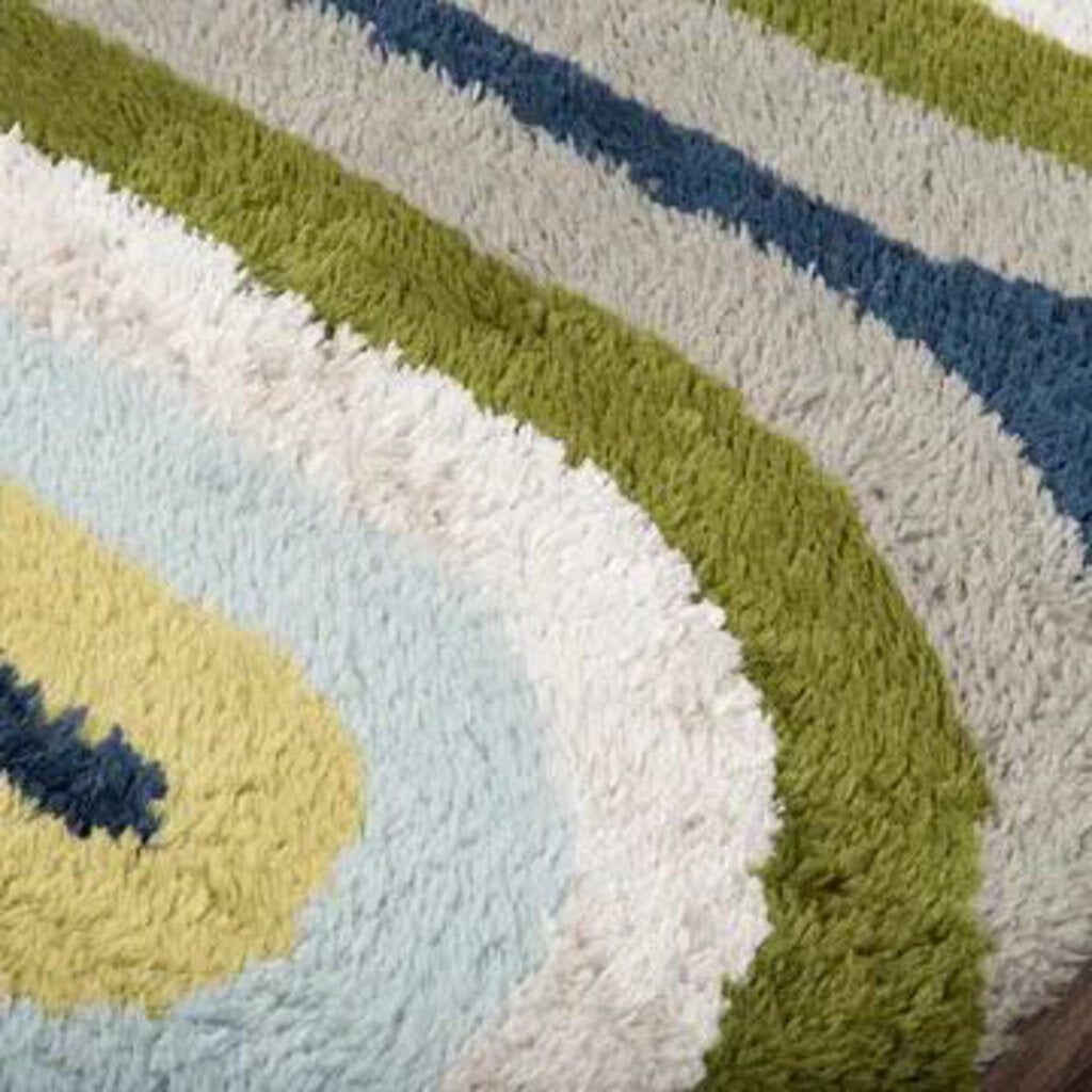 Retro Multi Retro Wave Area Rug