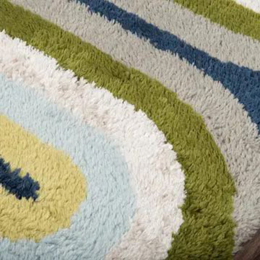 Retro Multi Retro Wave Area Rug