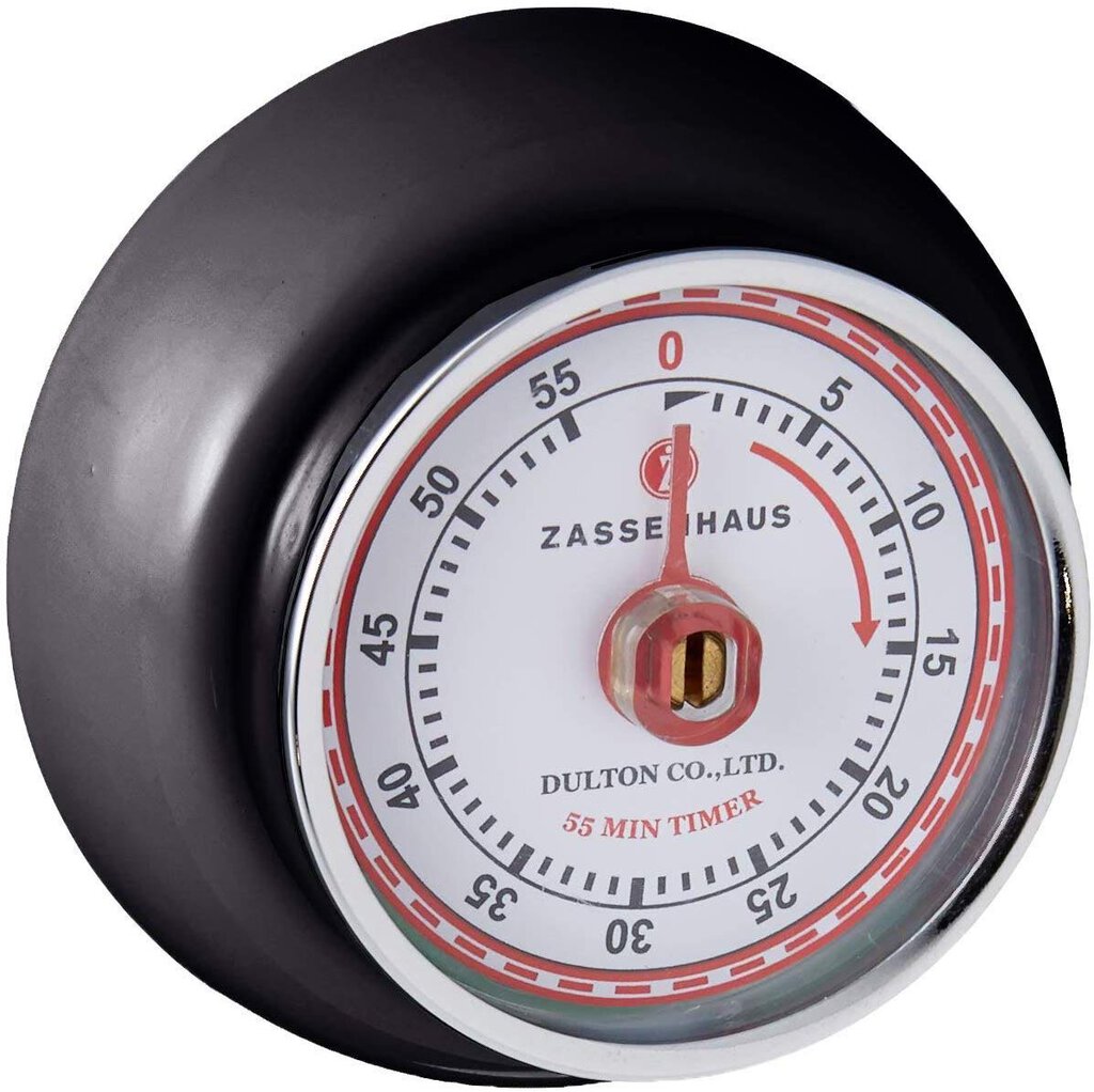 "Retro" Kitchen Timer, Black , 2.75" X 1.25"