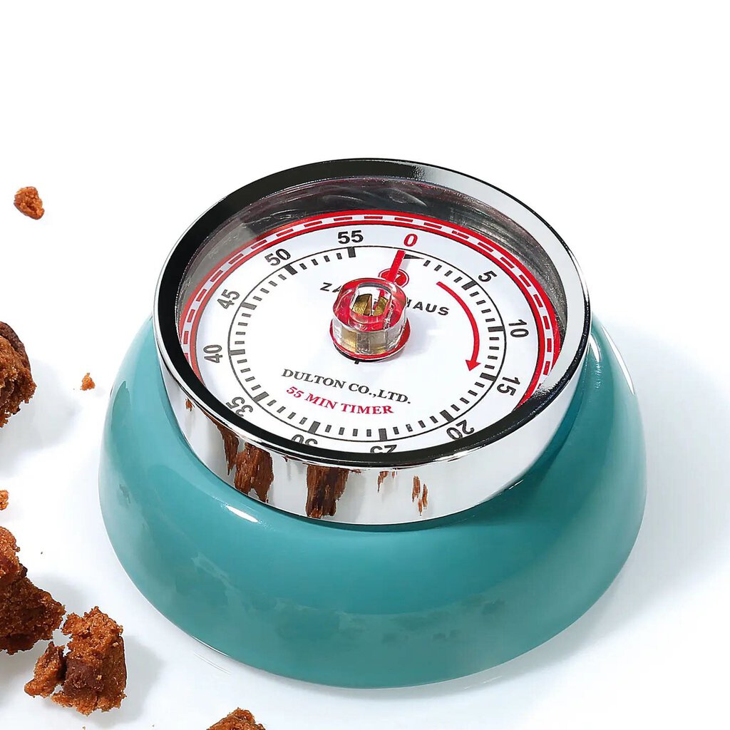 "Retro" Kitchen Timer, Teal , 2.75" X 1.25"